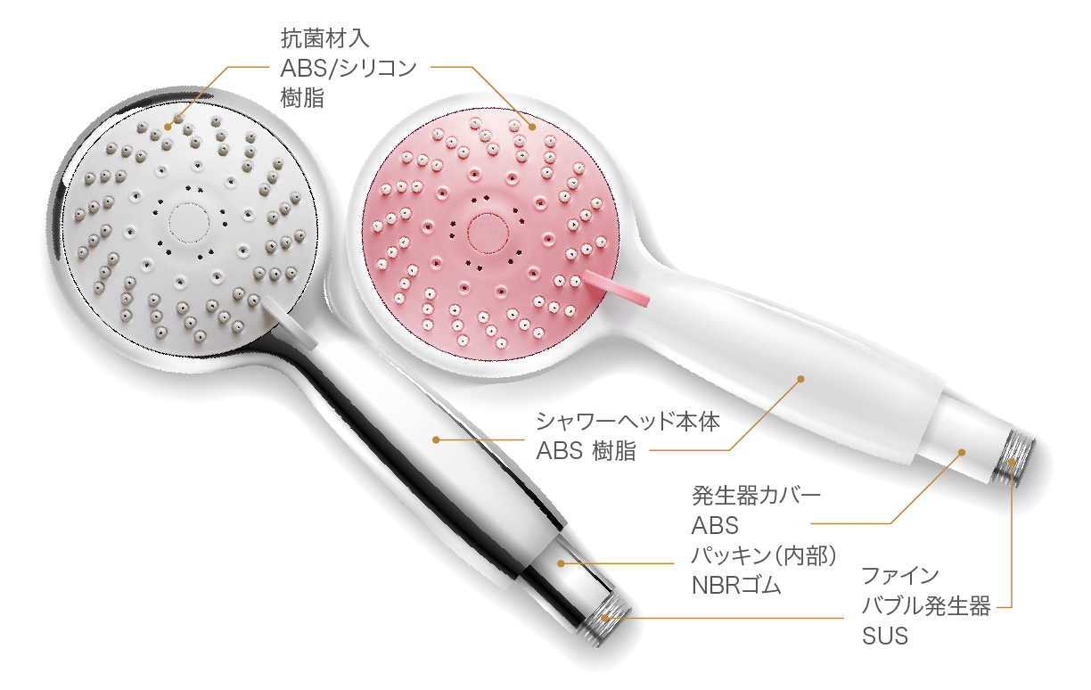 アクアビュル ボヌール シャワー – ウルトラファインバブル発生器 